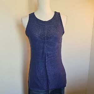 Women's Blue Sleeveless Top